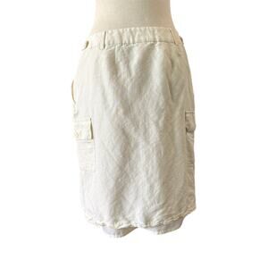 Nine & Company Cream Linen Blend Pencil Skirt Size 6